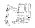 Thumbnail Bobcat E16 Compact Excavator Service Repair Manual Download(S/N AHLL11001 & Above)