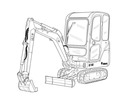 Thumbnail Bobcat E14 Compact Excavator Service Repair Manual Download(S/N AHNM11001 & Above)
