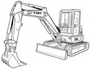Thumbnail Bobcat E45 Compact Excavator Service Repair Manual Download(S/N AG3G11001 & Above AHHC11001 & Above)