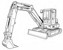 Thumbnail Bobcat E55 Compact Excavator Service Repair Manual Download(S/N ARWM11001 & Above ASW311001 & Above)