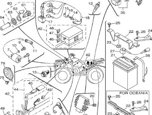Product picture Yamaha ATV YFM400FWP/YFM400FW Parts Catalogue