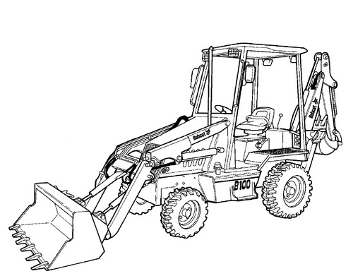 Product picture Bobcat  BL-370 B Series Loader Backhoe Service Repair Manual Download (S/N 572711001 & Above)