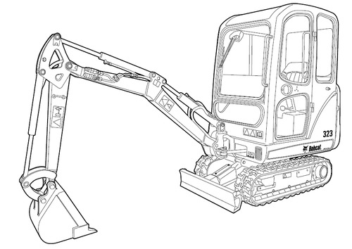 Product picture Bobcat 323 Excavator Service Repair Manual Download