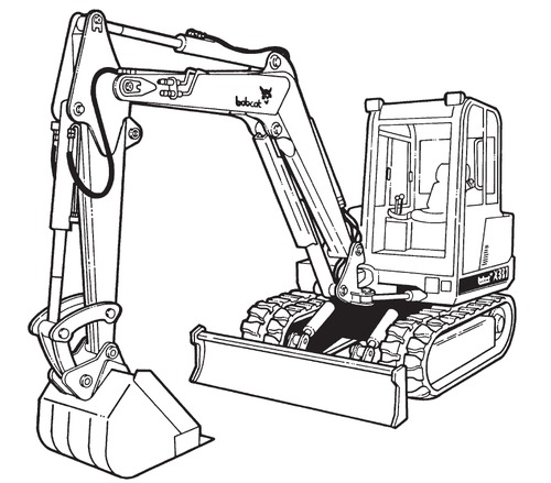 Product picture Bobcat 337 341 Compact Excavator Service Repair Manual Download(S/N AAC811001 & Above A9W711001 & Above)