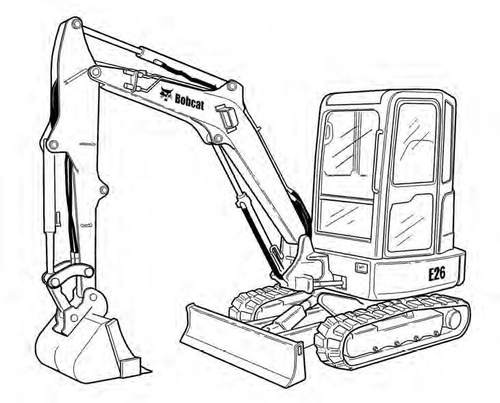 Product picture Bobcat E26 Compact Excavator Service Repair Manual Download(S/N AJRY11001 & Above B33211001 & Above)