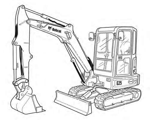 Product picture Bobcat E25 Compact Excavator Service Repair Manual Download(S/N AB8B11001 & Above)