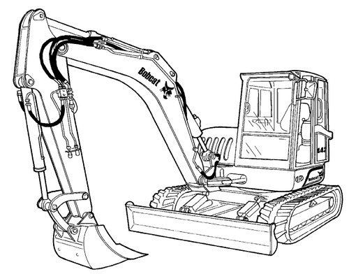 Product picture Bobcat 442 Compact Excavator Service Repair Manual Download(S/N 522311001 & Above ...)