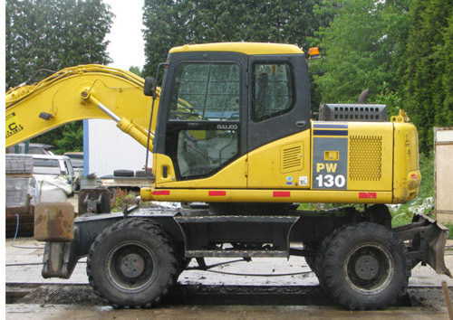 Product picture Komatsu PW130-7K Wheeled Excavators Service Shop Manual(SN:K40001 AND UP)